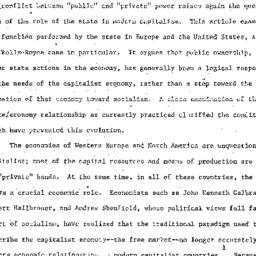 Speaker's paper, 1973-1...