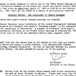 Announcements, 1974-03-06. ...