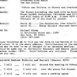 Announcements, 1993-02-24. ...