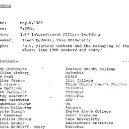 Minutes, 1985-05-06. Twenti...