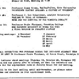 Announcements, 1976-10-13. ...
