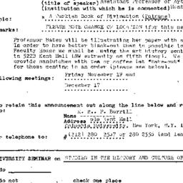 Announcements, 1976-10-15. ...