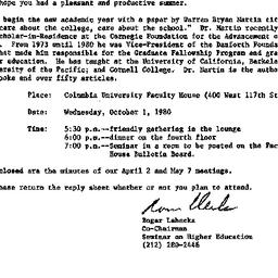 Announcements, 1981-08-25. ...
