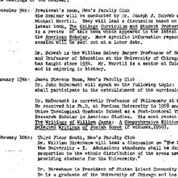 Announcements, 1969-10-31. ...