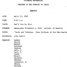 Minutes, 1969-04-15. The Pr...