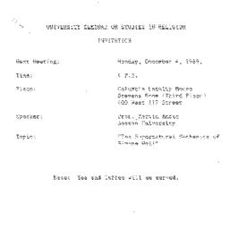 Announcements, 1989-12-04. ...