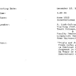 Announcements, 1983-12-12. ...