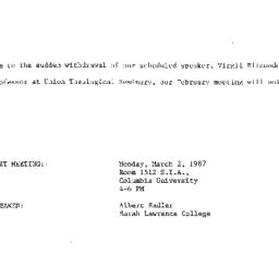 Correspondence, 1987-03-02....
