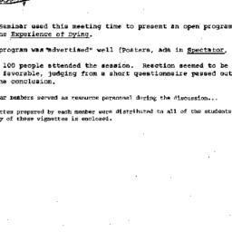 Minutes, 1975-03-05. Death,...
