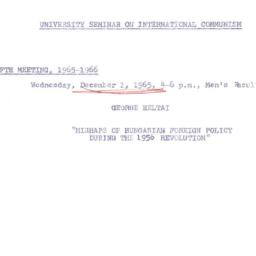 Announcements, 1965-12-01. ...