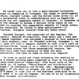 Announcements, 1988-11-11. ...