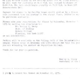 Announcements, 1979-11-12. ...