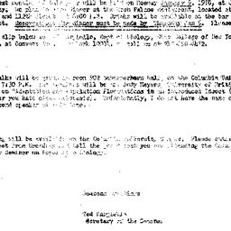 Announcements, 1978-01-09. ...