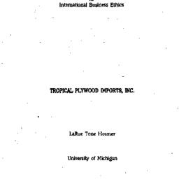 Background paper, Ethics in...