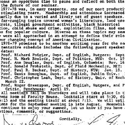 Announcements, 1979-06-23. ...