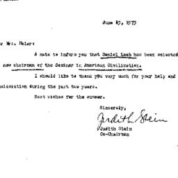 Correspondence, 1974-06-13....