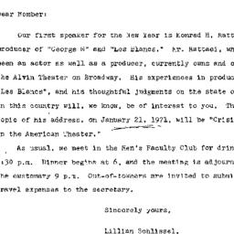 Announcements, 1970-12-30. ...