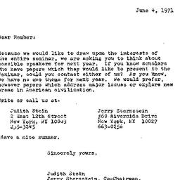 Announcements, 1972-06-04. ...