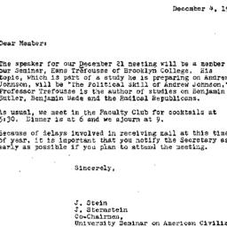 Announcements, 1972-12-04. ...