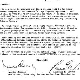 Announcements, 1977-09-12. ...