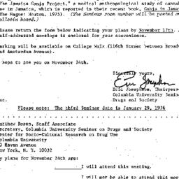 Announcements, 1975-11-03. ...