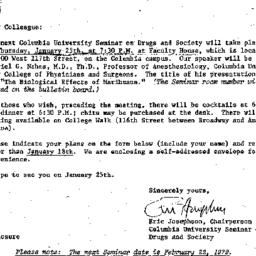Announcements, 1979-01-02. ...