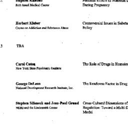 Schedules, Drugs and Societ...