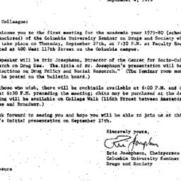 Announcements, 1979-09-04. ...