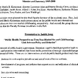 Minutes, 2001-05-09. Child ...