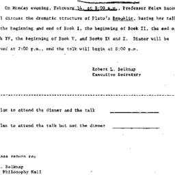 Announcements, 1966-02-03. ...