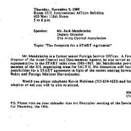 Announcements, 1989-10-03. ...