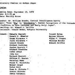Minutes, 1978-09-15. Modern...