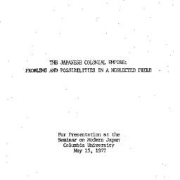 Speaker's paper, 1977-0...