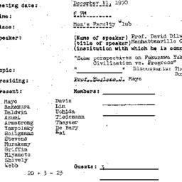Minutes, 1970-12-11. Modern...