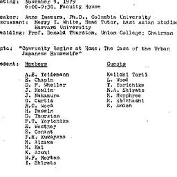 Minutes, 1979-11-09. Modern...