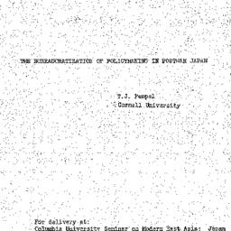 Speaker's paper, 1972-1...