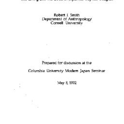 Speaker's paper, 1992-0...