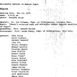 Minutes, 1978-05-12. Modern...