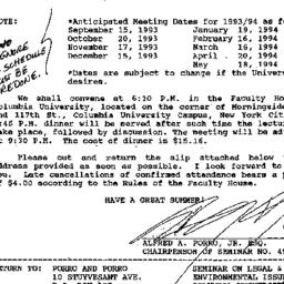 Announcements, 1993-05-26. ...