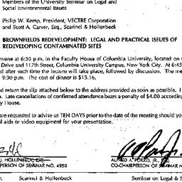 Announcements, 1995-10-11. ...
