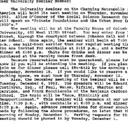 Announcements, 1992-11-05. ...