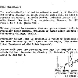Announcements, 1975-10-26. ...