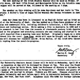 Announcements, 1990-04-08. ...