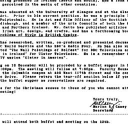 Announcements, 1986-11-25. ...