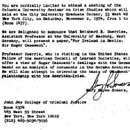 Announcements, 1974-10-23. ...
