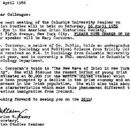 Announcements, 1986-04-17. ...