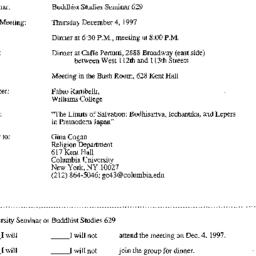 Announcements, 1997-12-04. ...