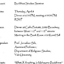 Announcements, 1999-04-08. ...