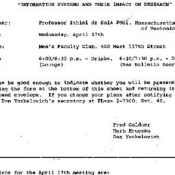 Announcements, 1968-04-17. ...