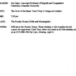 Announcements, 1996-04-09. ...